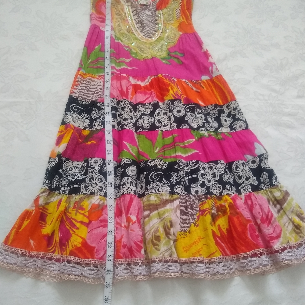 Rare Findfp Patchwork Ruffle Tiered Sequins - image 6